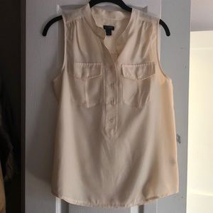 Jcrew cream tank blouse